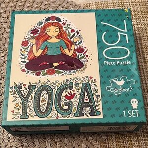 Cardinal Yoga Puzzle - 750 Piece Set - Teal and Multicolor